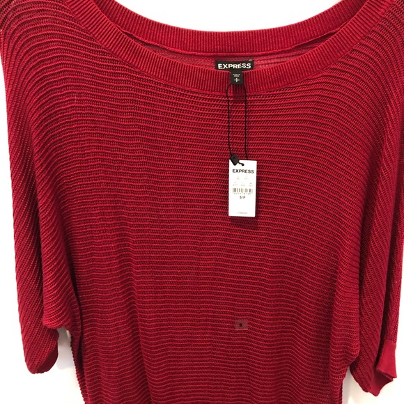 Express Red Sweater sz Small NWT - Picture 4 of 5
